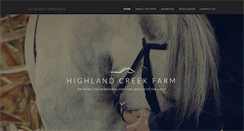 Desktop Screenshot of highlandcreekfarm.com