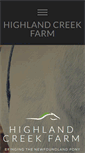 Mobile Screenshot of highlandcreekfarm.com