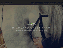 Tablet Screenshot of highlandcreekfarm.com